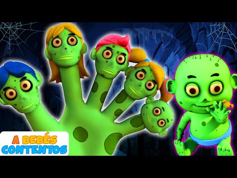 A Bebés Contentos | Familia De Dedos Zombies 3D | Canciones Infantiles