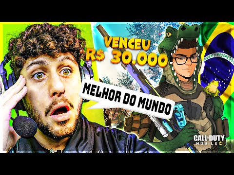 VAI BRASIL! REAGINDO AO NOVO MELHOR JOGADOR de BATTLE ROYALE do MUNDO no COD MOBILE! (JACARÉ)