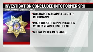 Ex-school resource officer won't face charges in Jasper County Sheriff's Office investigation