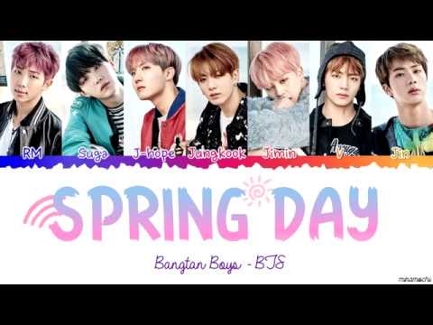 BTS (방탄소년단) 'Spring Day' (봄날) 🌸 Lyrics [Color Coded Han_Rom_Eng]