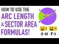 Exploring Arc Length and Sector Area Formulas