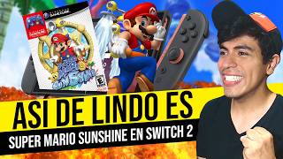ASÍ DE LINDO ES Super Mario Sunshine en Nintendo Switch 2 💧 | Gamecube Online
