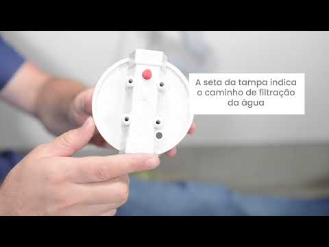 Instruções de instalação do filtro e troca do refil Bella Fonte 3M