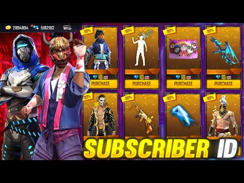 Buying 6000+ Diamonds, Rare Bundles & All Gun Skins In Subscriber ID On Special Discount Free Fire