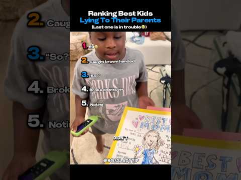 Ranking Best Kids Lying To Parents