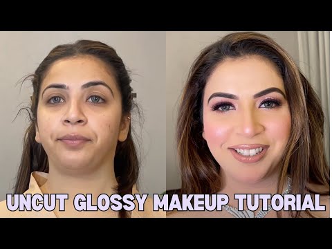 Step by step Bridal GLOSSY Makeup UNCUT TUTORIAL by @Sakshi Gupta Makeup Studio & Academy #youtube