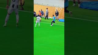 Two defenders beat. One kid in disbelief - Rayan Cherki