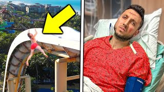 Ali fell off the water slide, then.. (The Royalty Family)