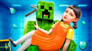 Ik Ben Een Echte Minecraft-wereld Binnengegaan! Minecraft In Squid Game!