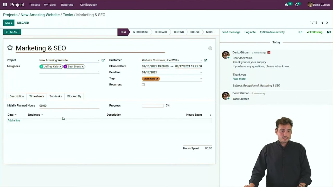 Organize Projects Perfectly with Odoo | 10/7/2021

Projects are everywhere! There is nothing new about projects being woven into the fabric of almost every company's operations.