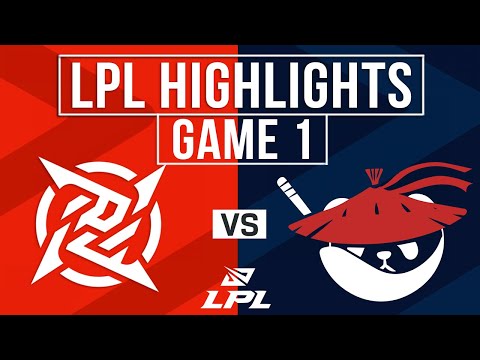 NIP vs AL Highlights Game 1 | LPL 2025 Split 1 | Ninjas in Pyjamas vs Anyone's Legend