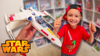 Father & Son BEST STAR WARS TOY EVER! (X-Wing Battle)