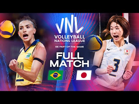 Gabi’s Power 👊 vs. Koga’s Precision 🎯 – Brazil vs. Japan - 2024 VNL | Full Match - Week 2