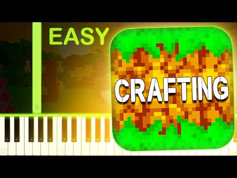 CRAFTING AND BUILDING THEME - EASY Piano Tutorial