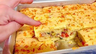 Torta de ATUM de liquidificador - Receita SIMPLES de TORTA SALGADA - massa SUPER FOFINHA 