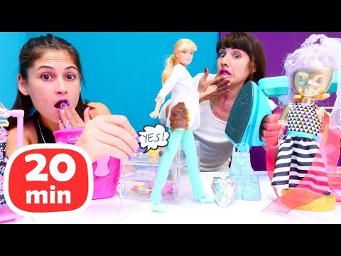 Barbie oyuncak bebek. Ayşe ve Ümit ile kız oyunları