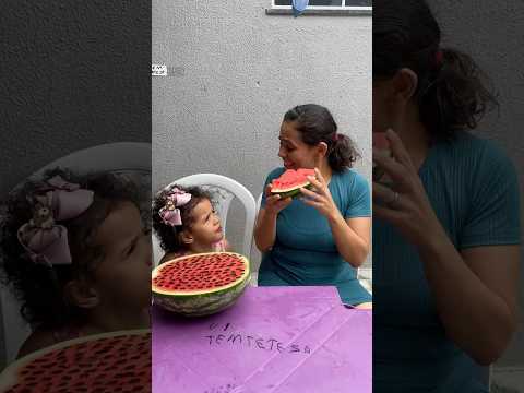 Perdeu a melancia muito muito grande #papodefamilia #viralshort #paiefilho #food #comida #funny