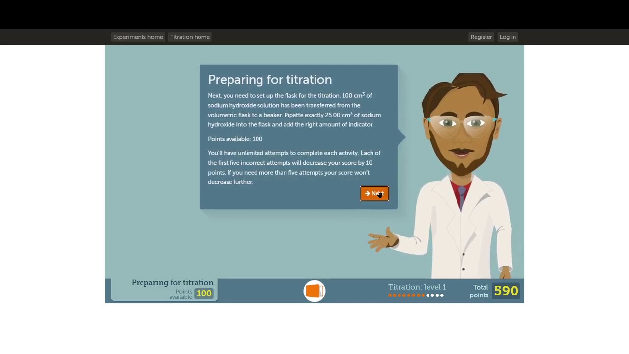 Virtual Titration Lab Answers Level 1