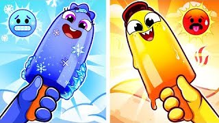 🔥 HOT VS COLD ❄️ | Learning Opposites | Song For Kids