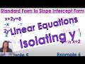 Isolating y in Linear Functions