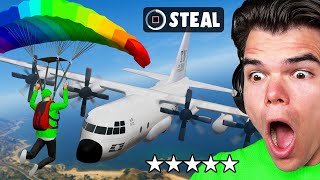 I Hijacked the $10,000,000 ARMY JET in GTA 5...