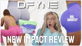 NEW DFYNE IMPACT REVIEW| TRY ON HAUL , BBL LEGGINGS? running big? discount code BAILEY