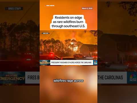 Residents on edge as rare wildfires burn through southeast U.S.