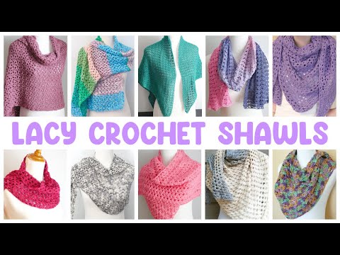 10 Lacy CROCHET Shawls (Easy & SO Beautiful!)