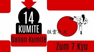 Gohon Kumite zum 7. Kyu -Shotokan JKA Kumite-