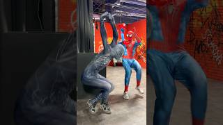 Venom really scared Spider-Man😂#funny