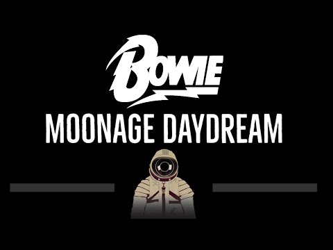 David Bowie • Moonage Daydream (CC) (Remastered Video) 🎤 [Karaoke] [Instrumental Lyrics]