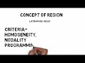 Understanding Regions and Their Definitions