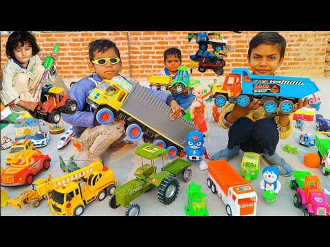 gadi wala cartoon video | toy helicopter ki video | toys khilona | jcb, Truck, dumper | cartoon #13