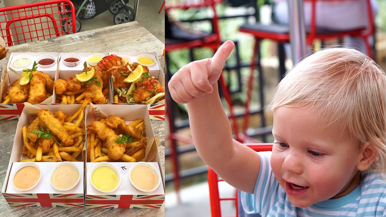 The Littlest Food Critic (& His Parents) Try The NEW Gordon Ramsay Fish & Chips Restaurant! The Tim Tracker