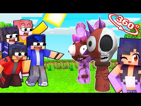 Aphmau Pranks Her Friends With SPRUNKI in Minecraft 360°!