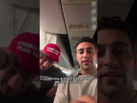 Catching a flight after Trump wins the election #donaldtrump #trump #usa