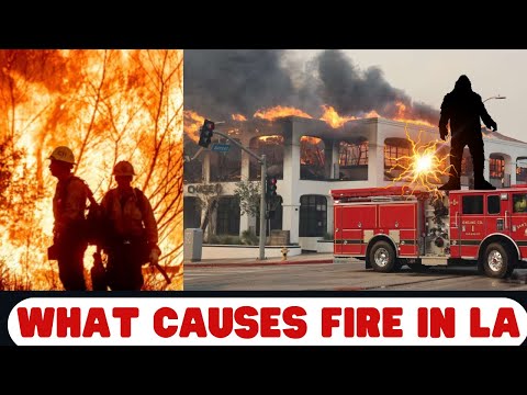 What causes fire in LA ?Lightening or humans mistake .#usa