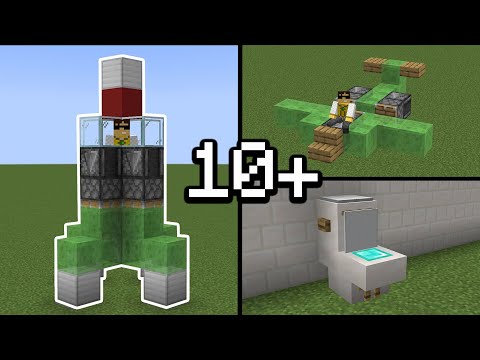 10+ WORKING Redstone Build Hacks in Minecraft!