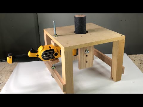 Idea brillante con una amoladora angular - Tambor Lijador