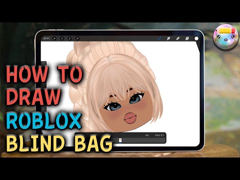 How to Draw Roblox Blind bag (Blonde long hair)