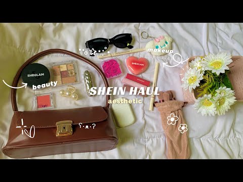 Aesthetic SHEIN haul 🌸🍥 ✨sheglam makeup, cute accessories, sanrio cute, mini bag and more