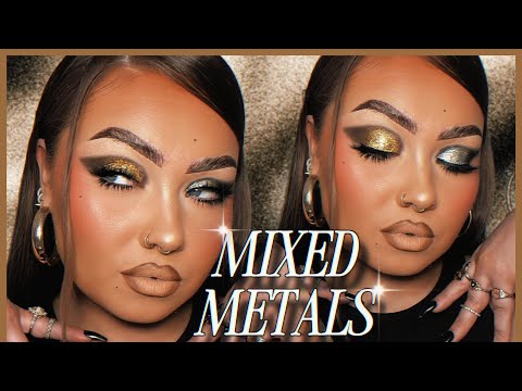 New Years Eve Glam! MIXED METALS MAKEUP TUTORIAL ⭐️