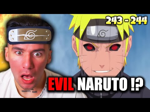 EVIL NARUTO!? Naruto Shippuden Reaction: Ep 243 - 244