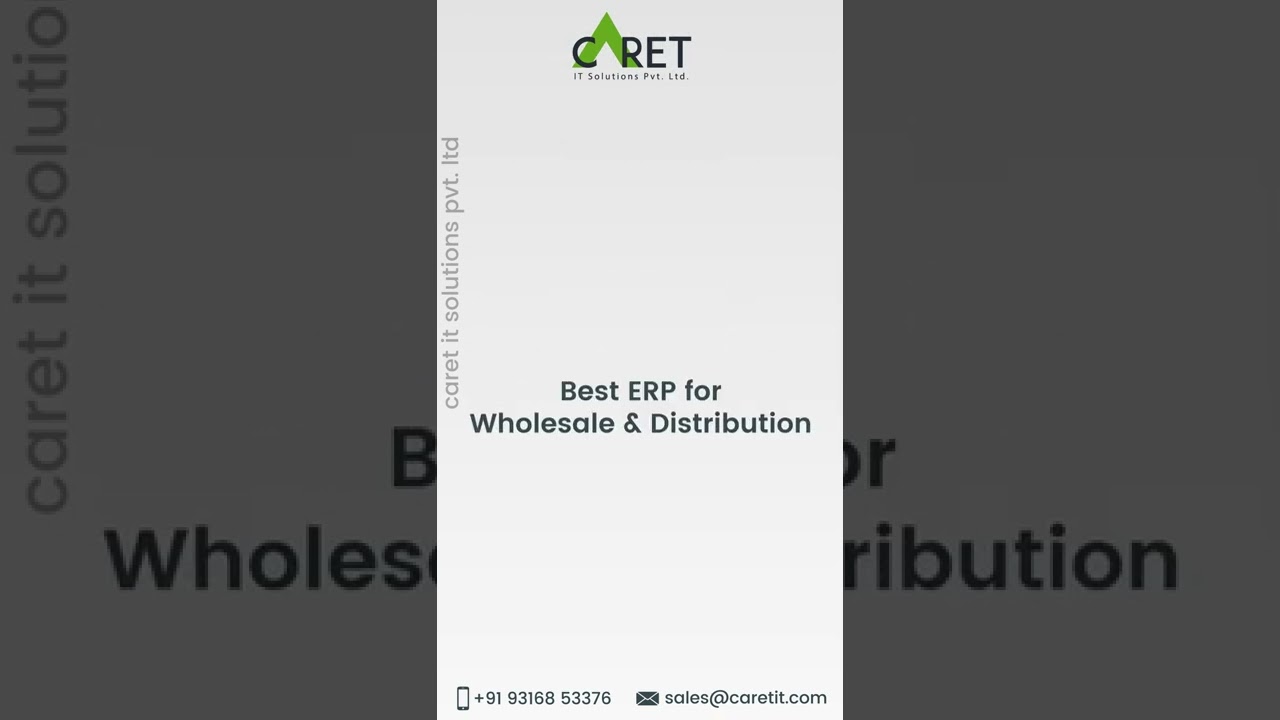 Manage your wholesale distribution with Odoo ERP software | Caret IT | 6/10/2022

Redefine your wholesale & distribution business with the best distributor ERP software to easily manage and automate the whole ...