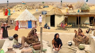 Desert Women's Morning Routine with Traditional Food | Desert Life | Culture of Pakistan