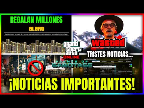 NOTICIAS GTA5 Online! ROCKSTAR REGALANDO MILLONES POR ERROR, LIBERTY CITY, EL RUBIO, ACTUALIZACION..