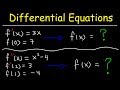 Differential Equations and Antiderivatives