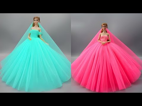 Barbie Doll Makeover Transformation ~ DIY Miniature Ideas for Barbie ~ Wig, Dress, Faceup, and More!