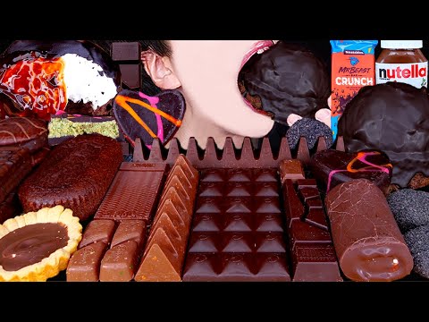 ASMR MR BEAST DUBAI CHOCOLATE ICE CREAM NUTELLA DESSERT MUKBANG두바이 초콜릿 먹방ドバイチョコレート 咀嚼音 EATING SOUNDS