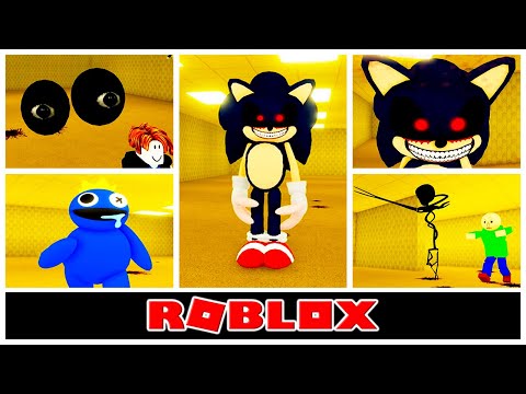 Survive the strange monsters in the Roblox Backrooms